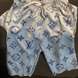 Rich Boys LV Blue Patterned Shorts